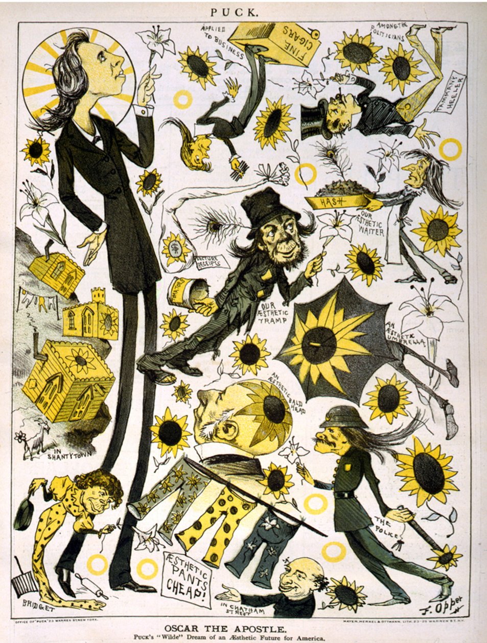 Oscar de apostel, 1882 door Frederick Burr Opper