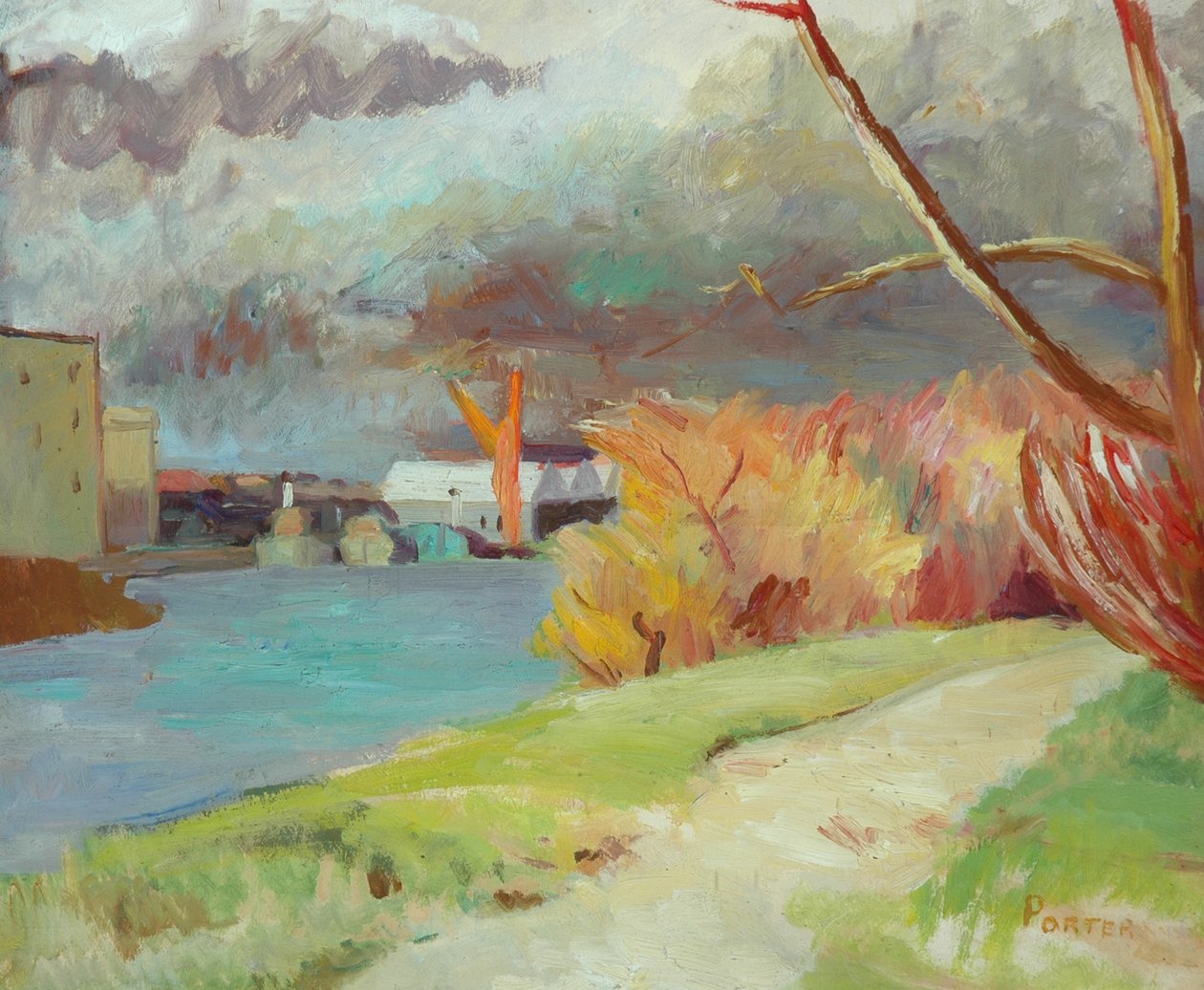De Rivier bij Kew door Frederick James Porter