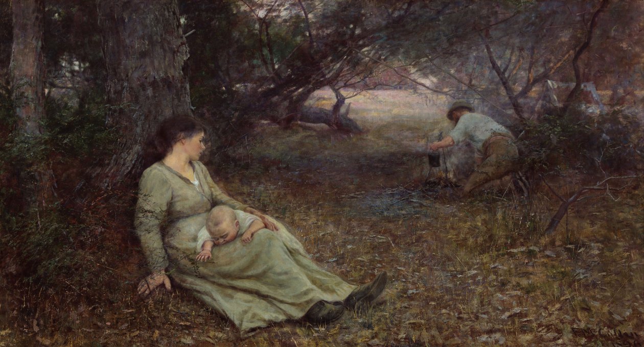 Op het wallaby-pad door Frederick McCubbin