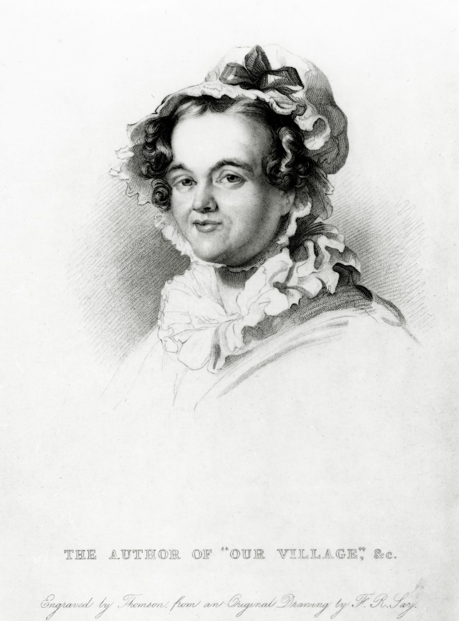 Mary Russell Mitford, gegraveerd door Thomson door Frederick Richard Say