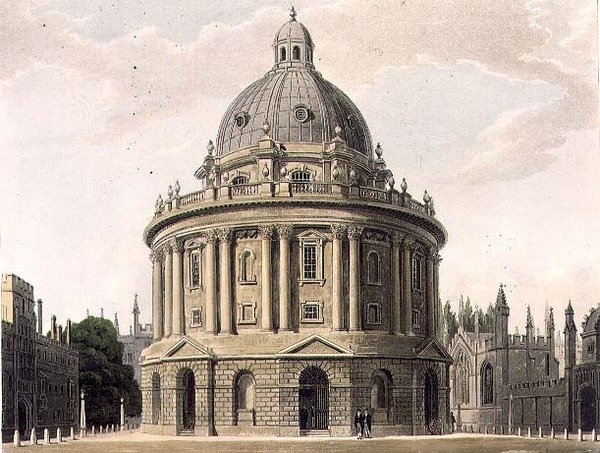 De Radcliffe-bibliotheek, illustratie uit de 