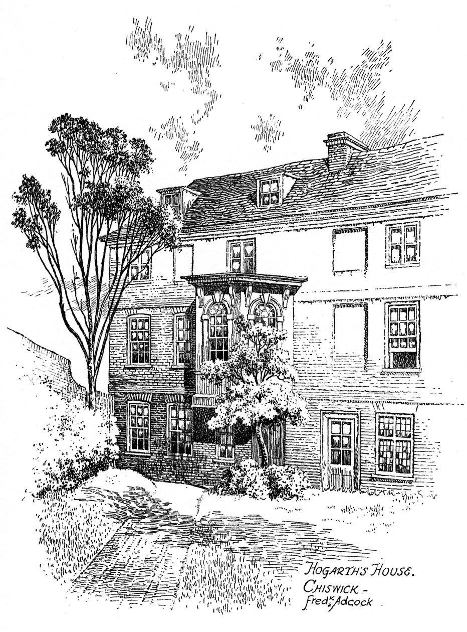 Hogarths Huis, Chiswick door Frederick Adcock