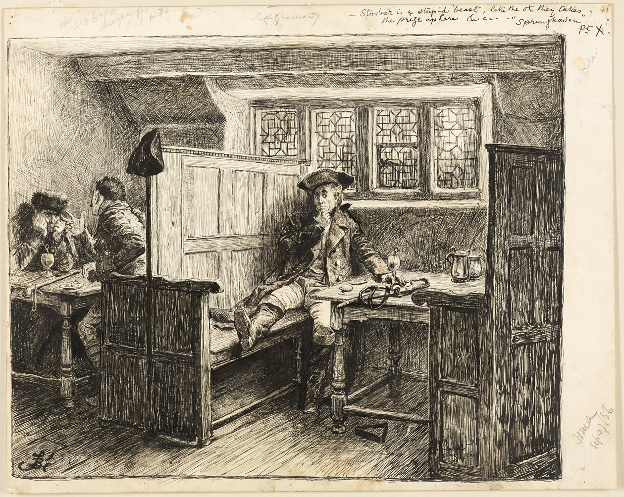 De luistervink door Frederick Barnard