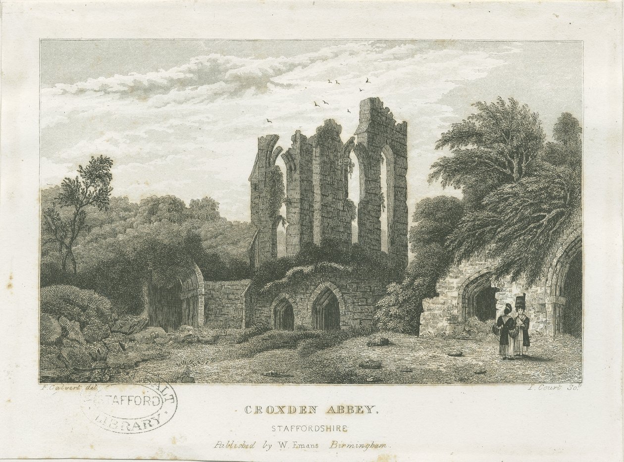 Croxden Abbey door Frederick Calvert