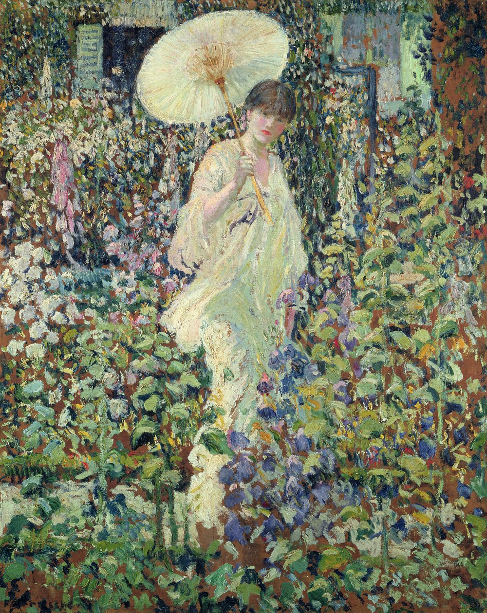 Zon en wind door Frederick Carl Frieseke