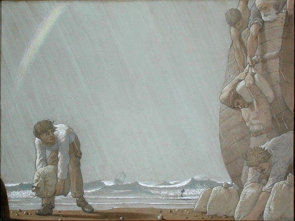 Handelaren op Zee door Frederick Cayley Robinson
