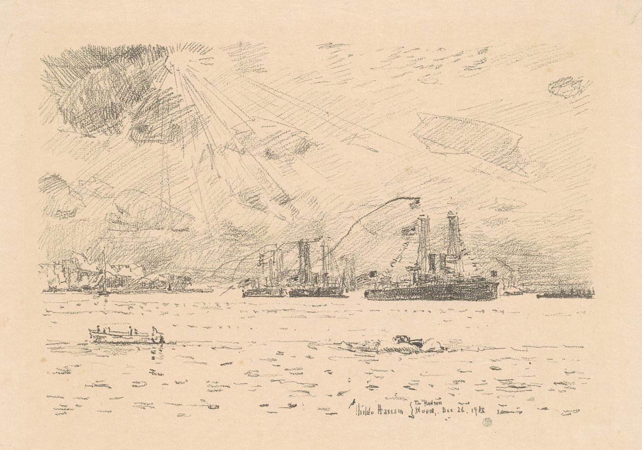 Terugkeer van de vloot door Frederick Childe Hassam