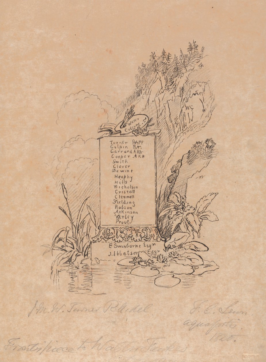 Frontispice voor de catalogus van Mr. Fawkes door Frederick Christian Lewis the Elder