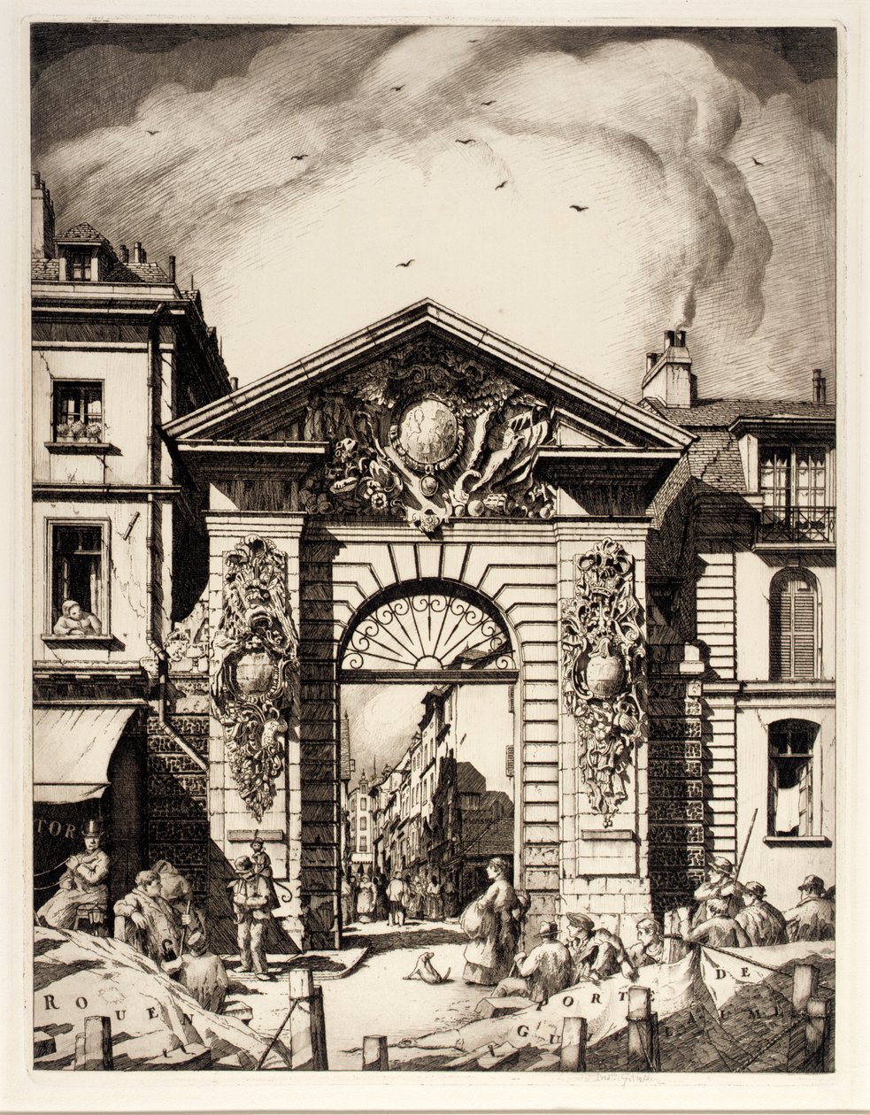 Rouen, Porte de Guillaume door Frederick G. Hall