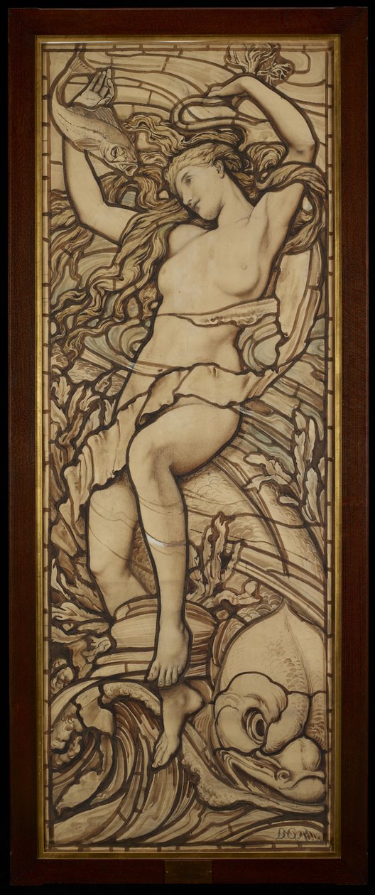 Water, uit de serie De Vier Elementen, ca. 1888-89 door Frederick G. Smith