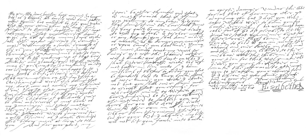 Brief van Elizabeth I, koningin van Engeland, aan James VI van Schotland door Frederick George Netherclift