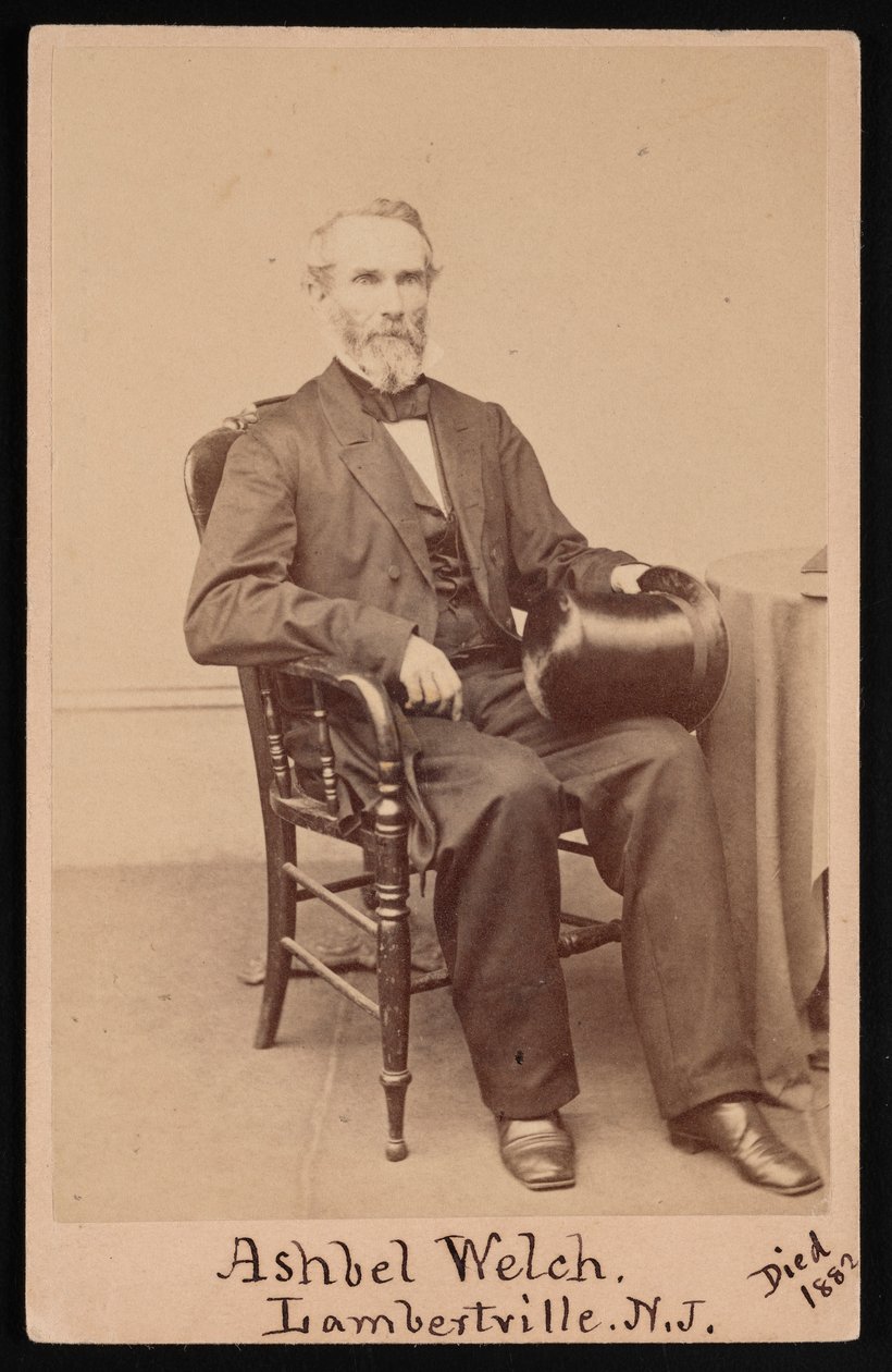 Portret van Ashbel Welch 1809-1882 door Frederick Gutekunst