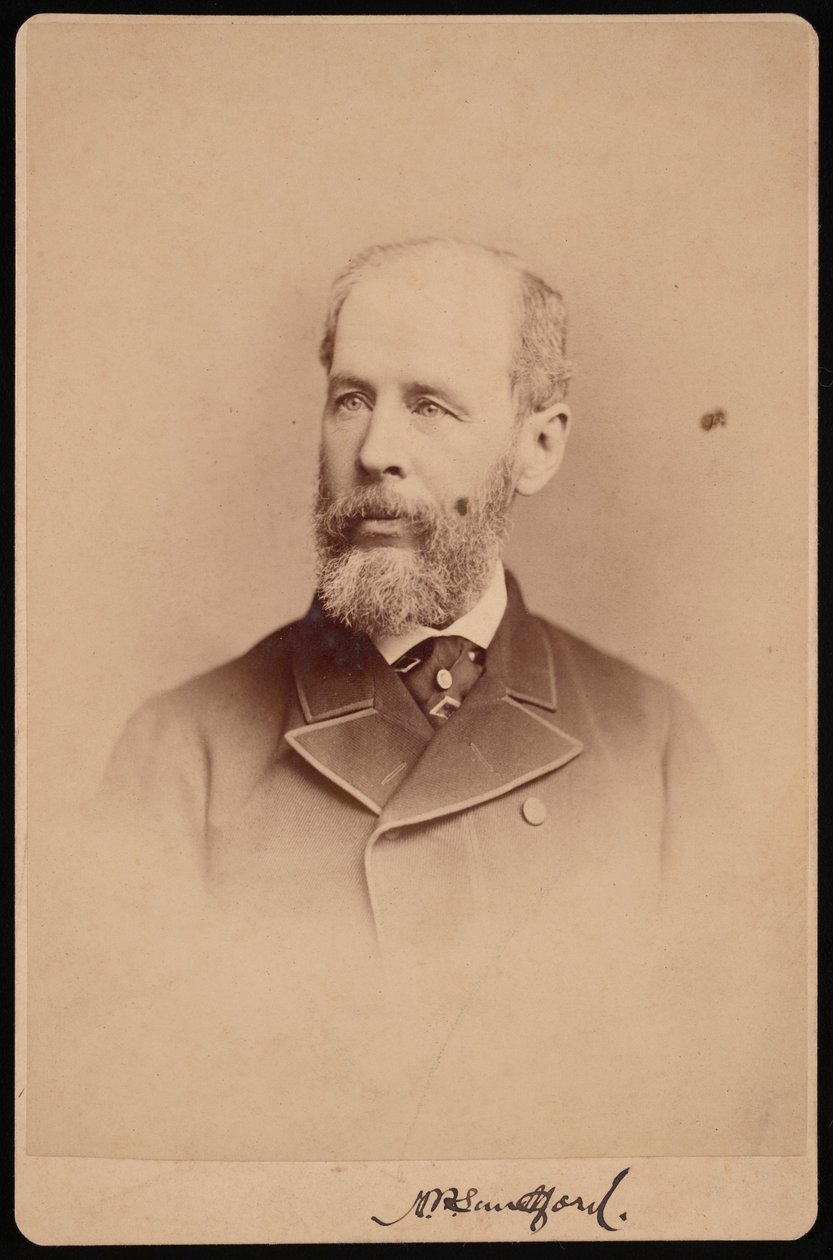 Portret van Onbekende Man door Frederick Gutekunst