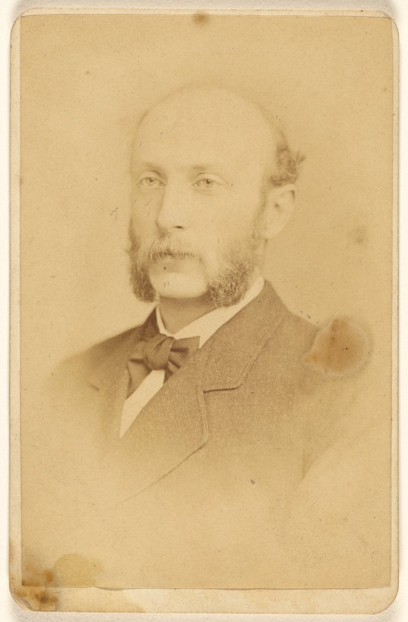 [Ongeïdentificeerde man met snor en schapensnor]. door Frederick Gutekunst
