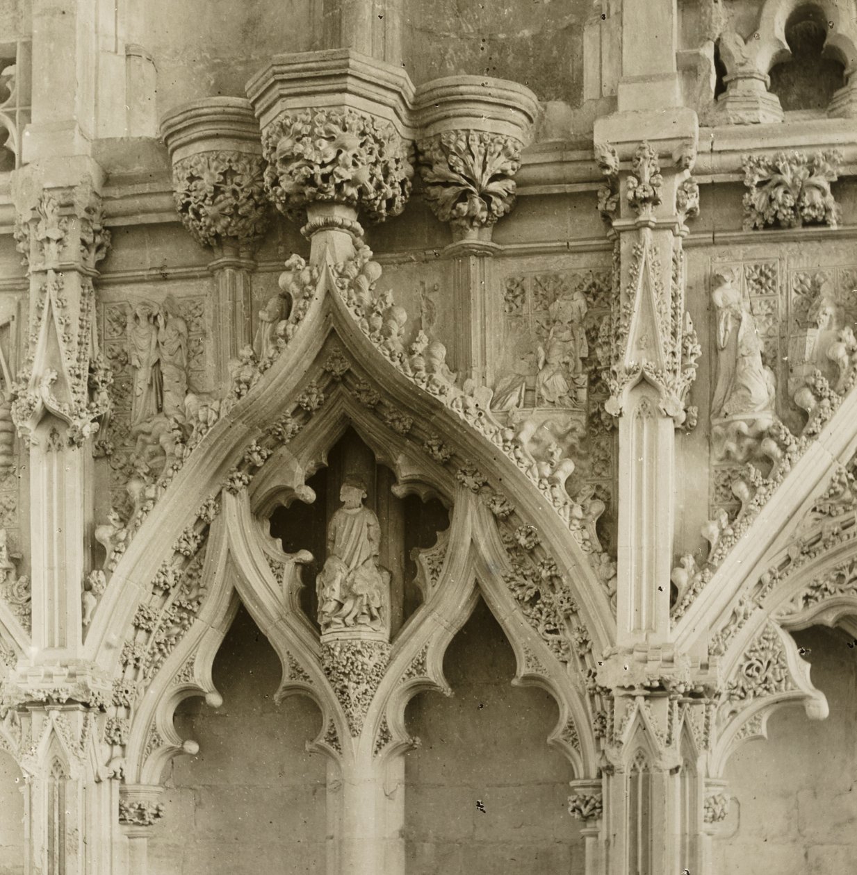 Kathedraal van Ely: Mariakapel, details door Frederick H. Evans