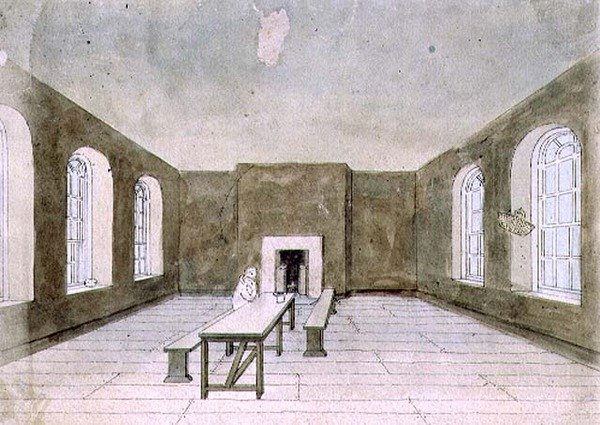 De Gevangeniscel, Newgate Gevangenis door Frederick Nash