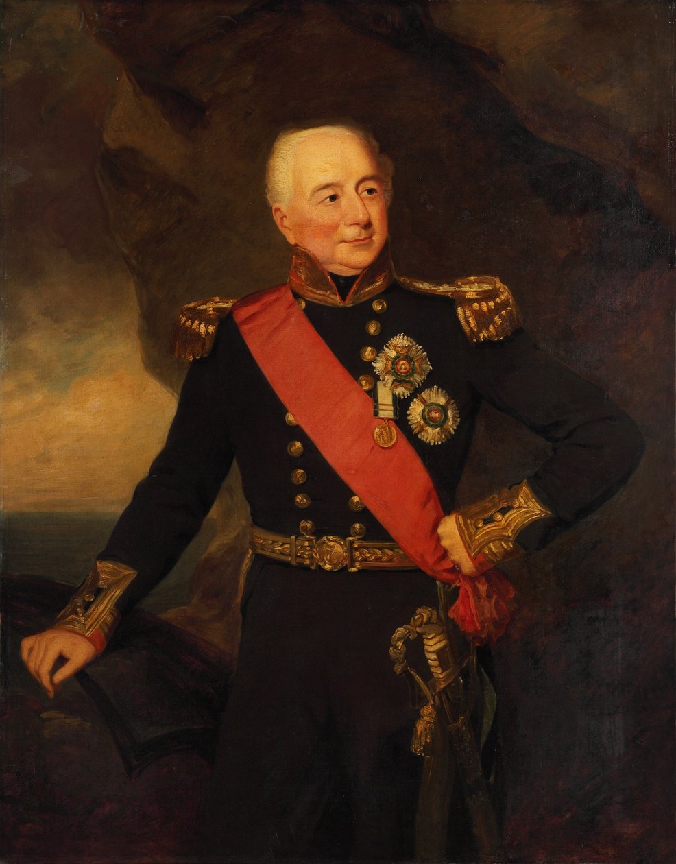Admiraal Sir William Hargood (1762-1839), begin 19e eeuw door Frederick Richard Say