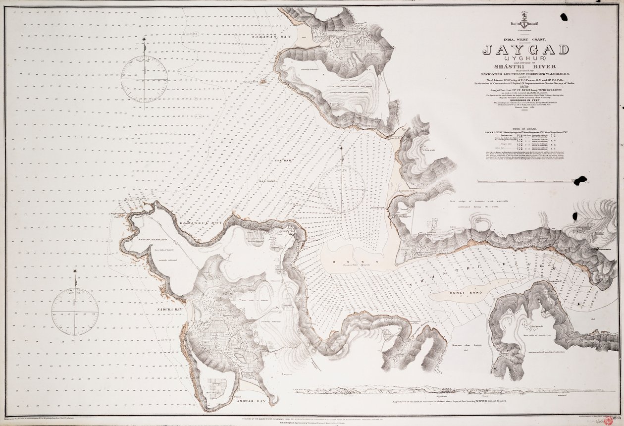 Jaygad (Jyghur) en ingang naar de Shatri-rivier door Frederick W. Jarrad