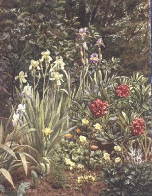 Een hoek van de tuin door Frederick William Jackson