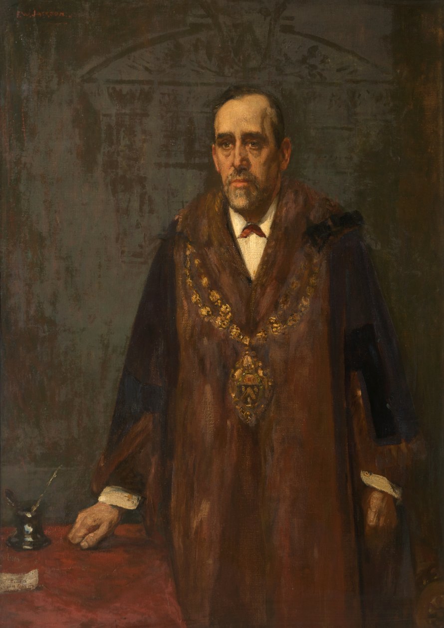 Portret van Jackson Brierley, ca.1898-99 (Olieverf op doek) door Frederick William Jackson
