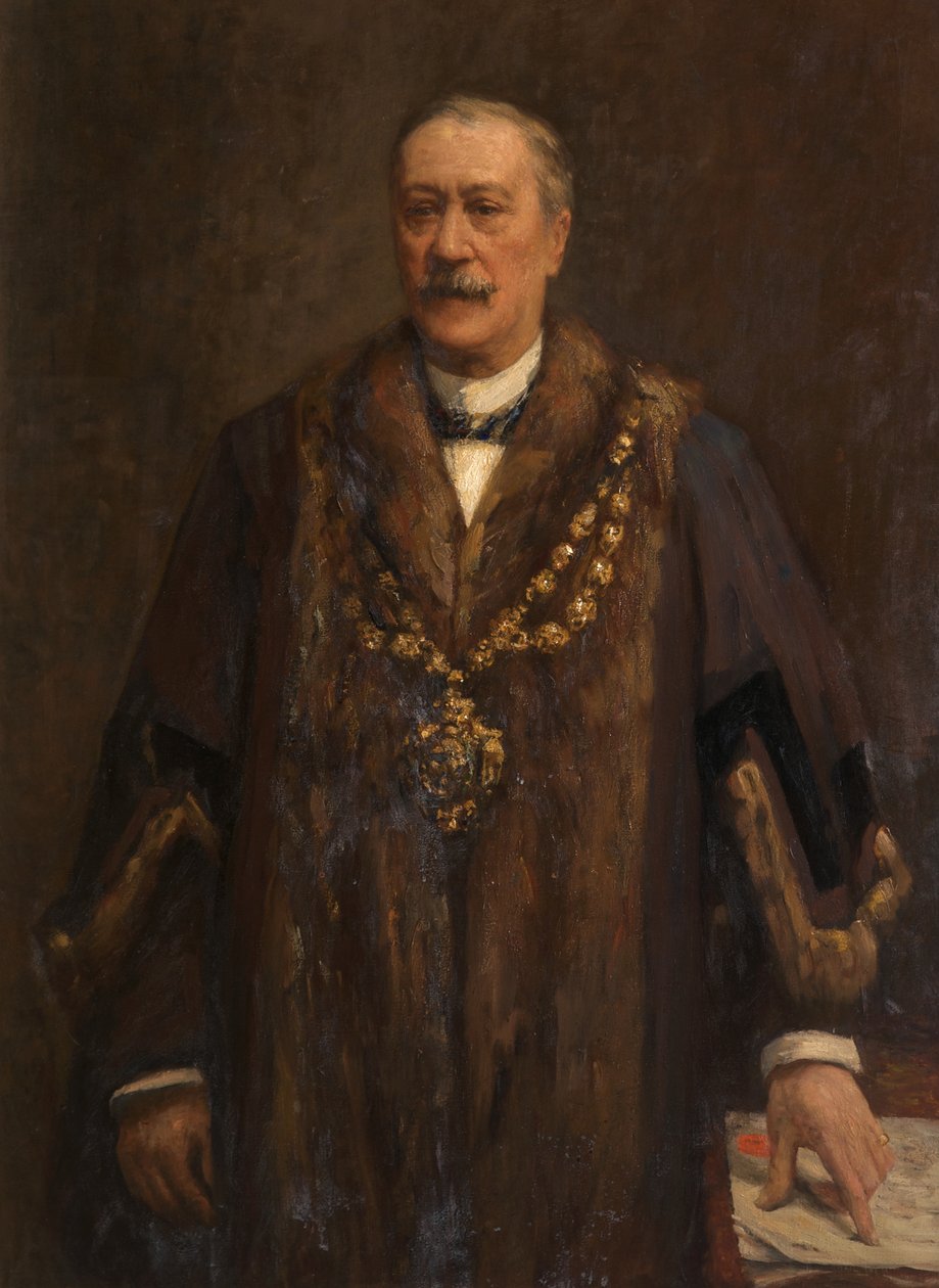 Portret van James Yates, ca.1880-82 (Olieverf op doek) door Frederick William Jackson