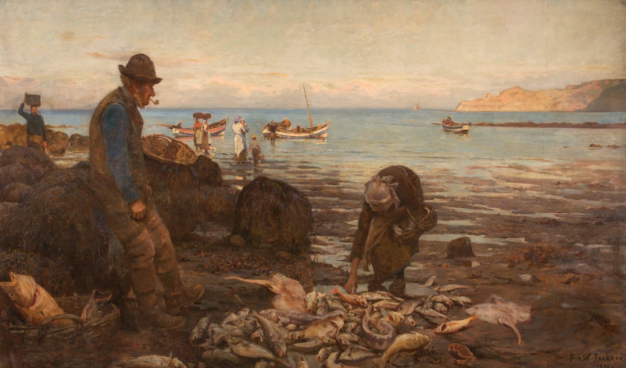 De oogst van de zee door Frederick William Jackson