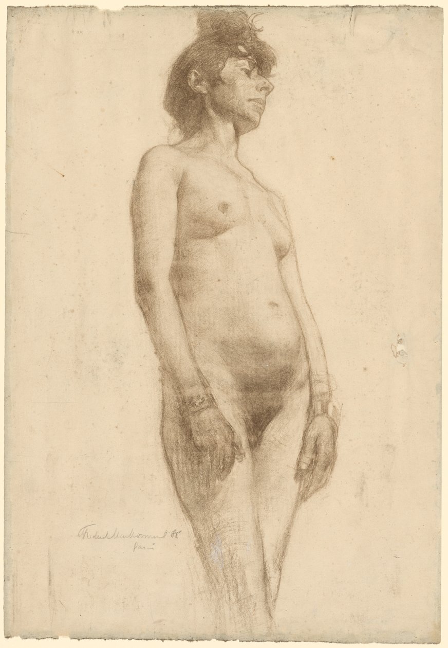Naakte Vrouw Staand, 1885 door Frederick William MacMonnies