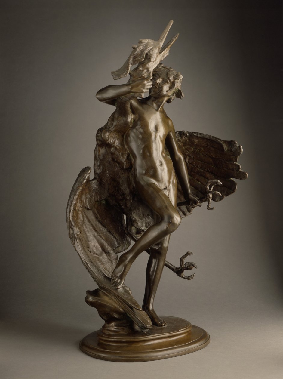 Jonge Faun en Reiger door Frederick William MacMonnies