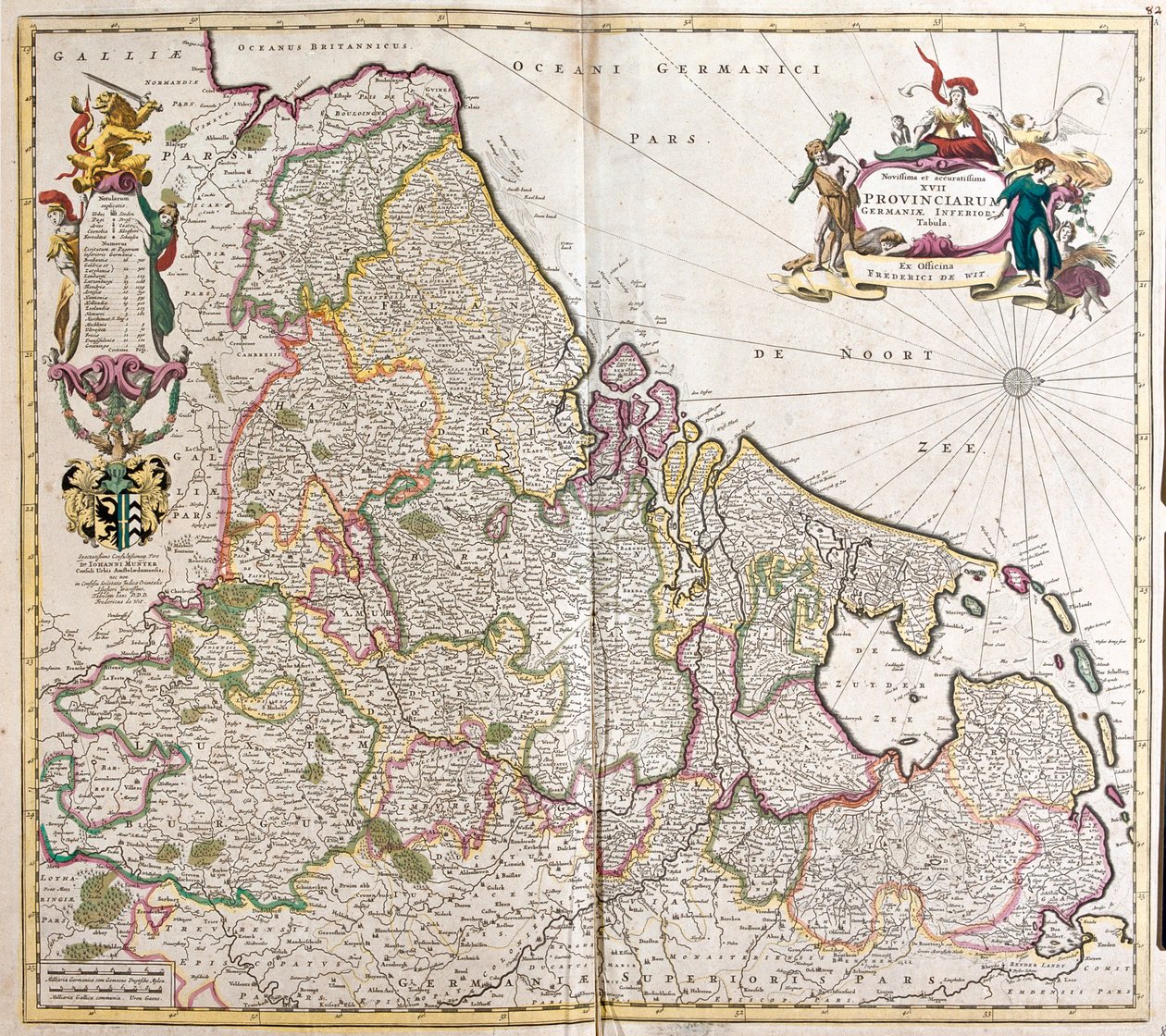 België, Nederland, Luxemburg, N door Frederick de Wit