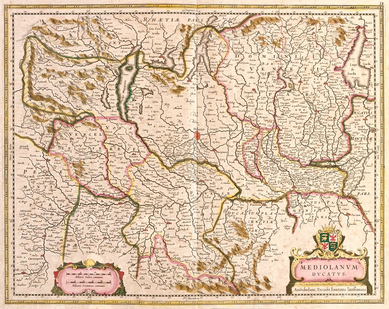 Lombardije, Italië door Frederick de Wit