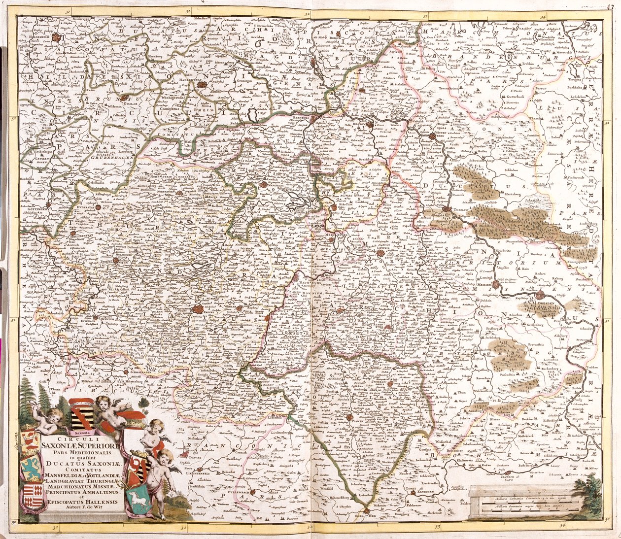Nedersaksen, Saksen-Anhalt, Saksen, Thüringen, Duitsland door Frederick de Wit