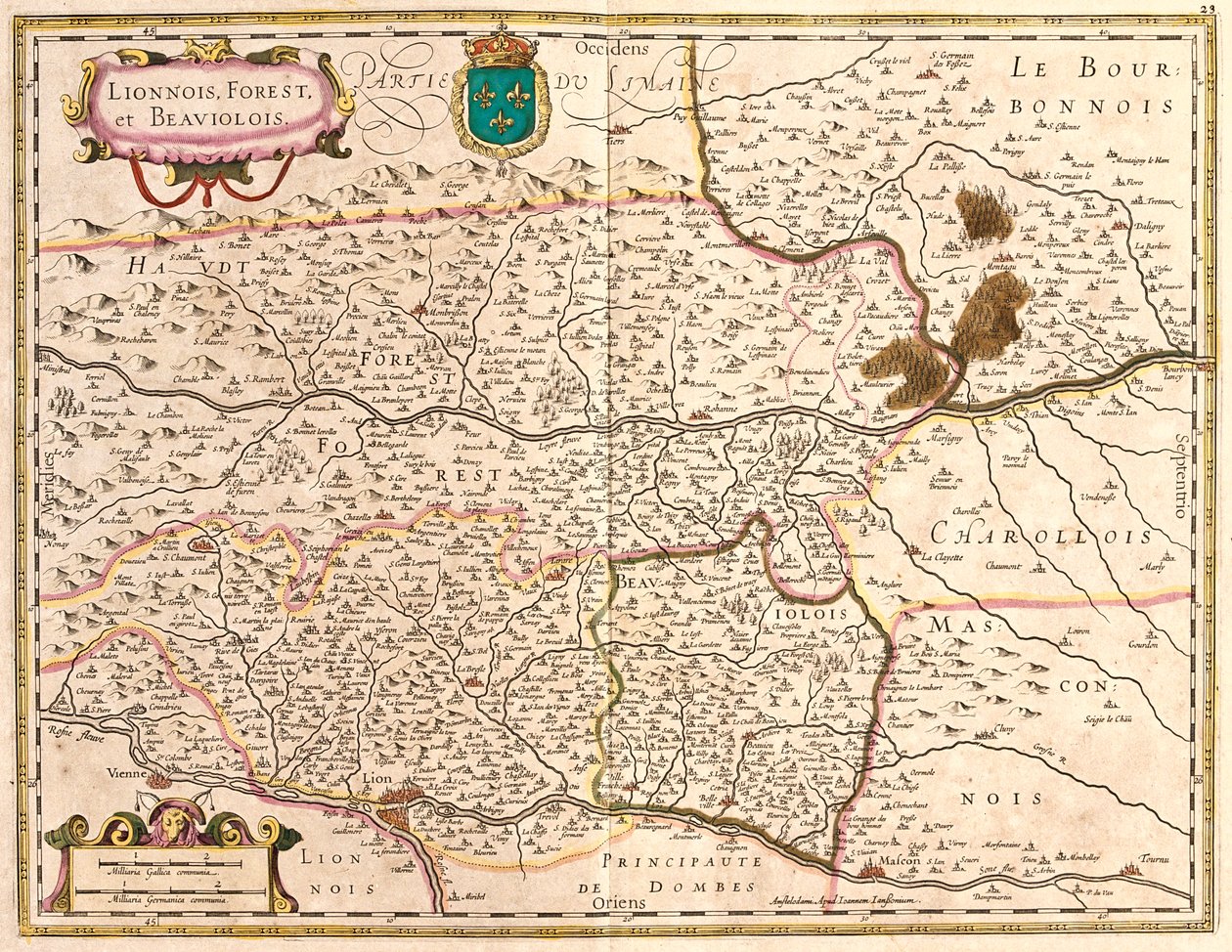 Rhône-Alpes, Frankrijk door Frederick de Wit