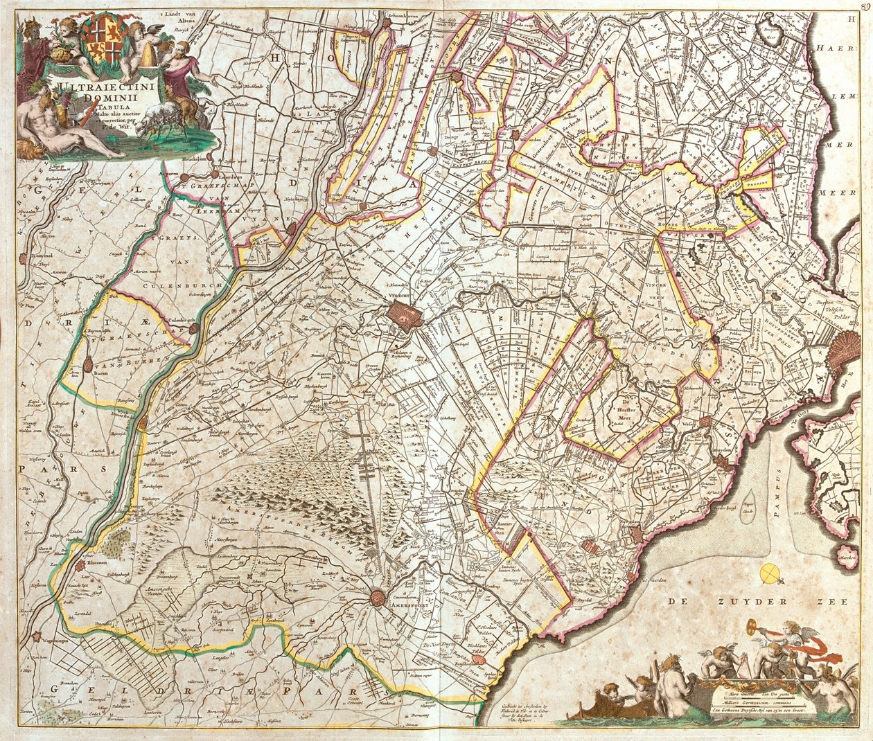 Utrecht, North Holland, Limburg, Gelderland, Netherlands door Frederick de Wit
