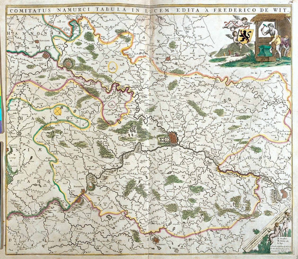 Wallonië, België door Frederick de Wit