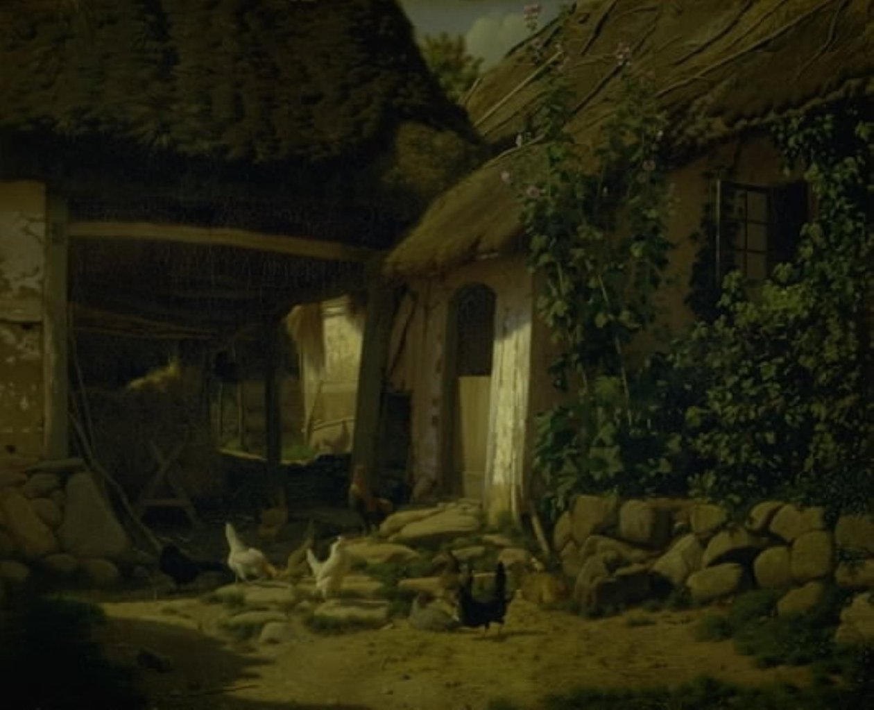 Het interieur van een boerderij door Frederik Vermehren