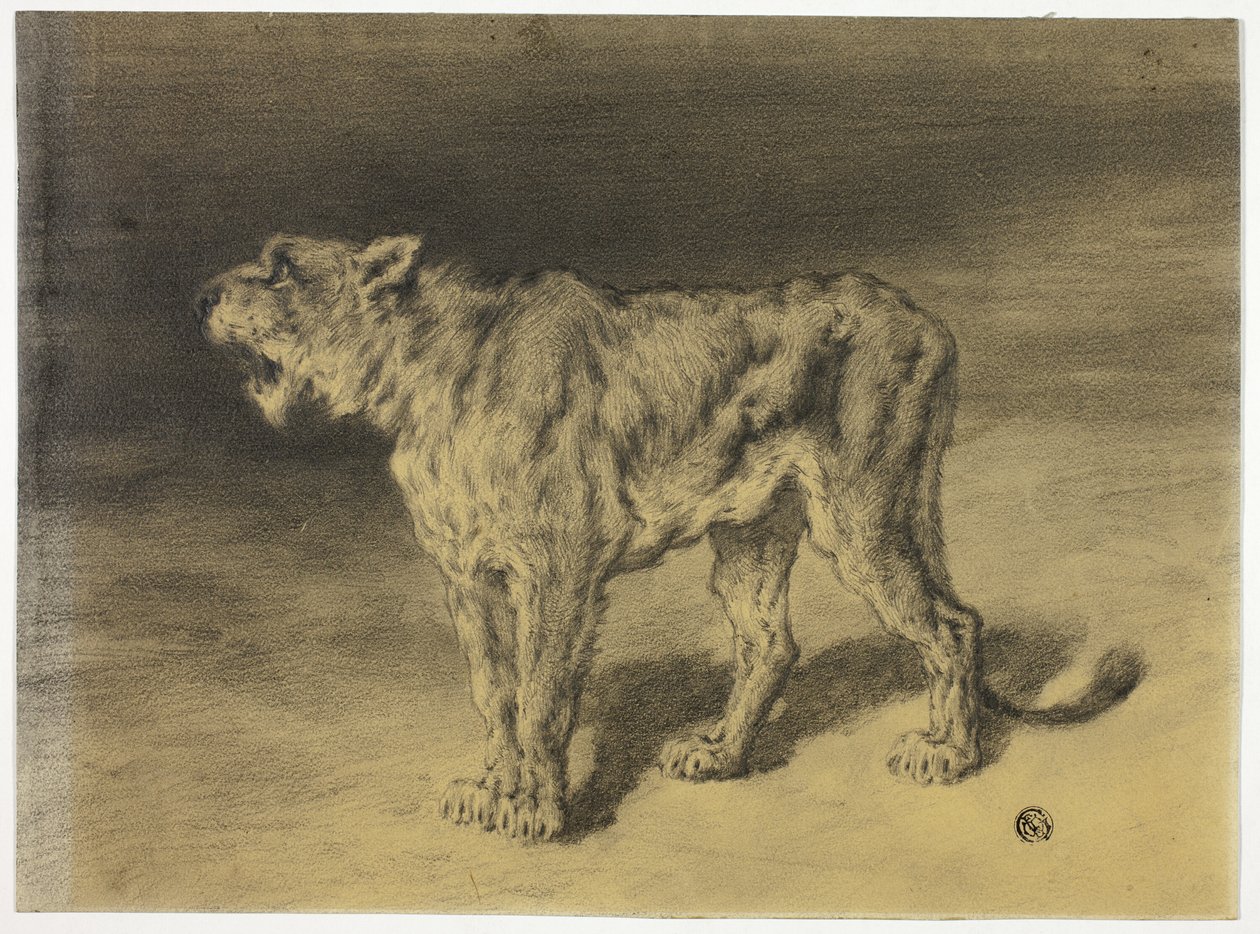 Brullende leeuwin door Frederik William Zurcher