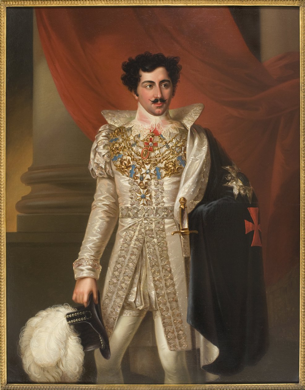 Portret van Oscar I (1799-1859), koning van Zweden en Noorwegen door Fredric Westin