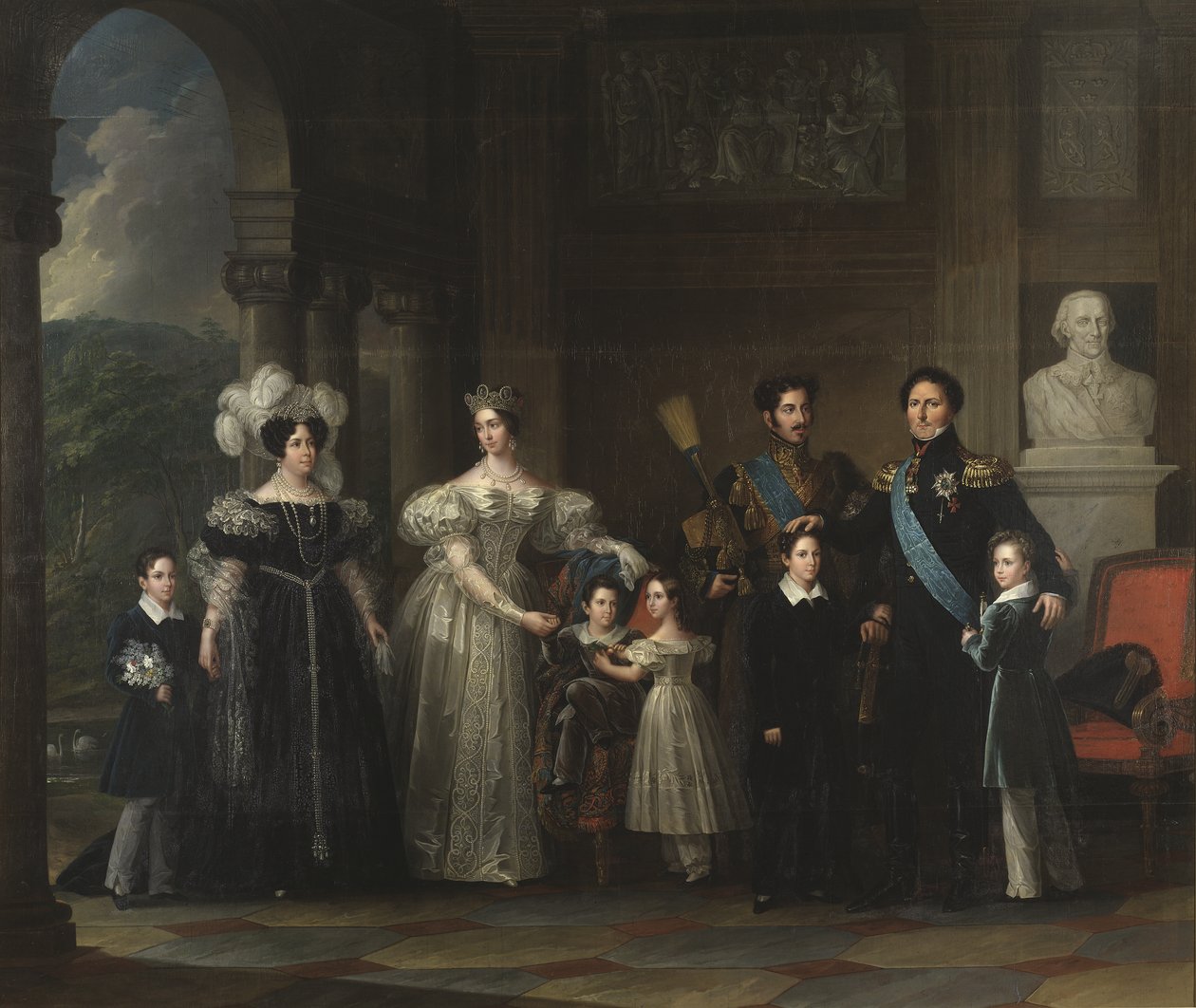 De familie Bernadotte, 1837 door Fredric Westin