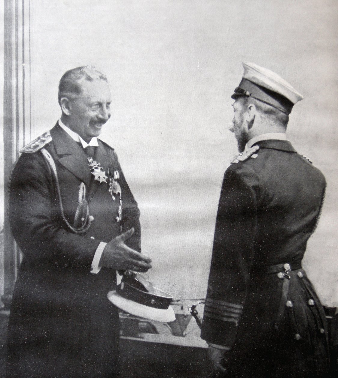 Kaiser Wilhelm II en Tsaar Nicolaas II, 1914 door French Photographer