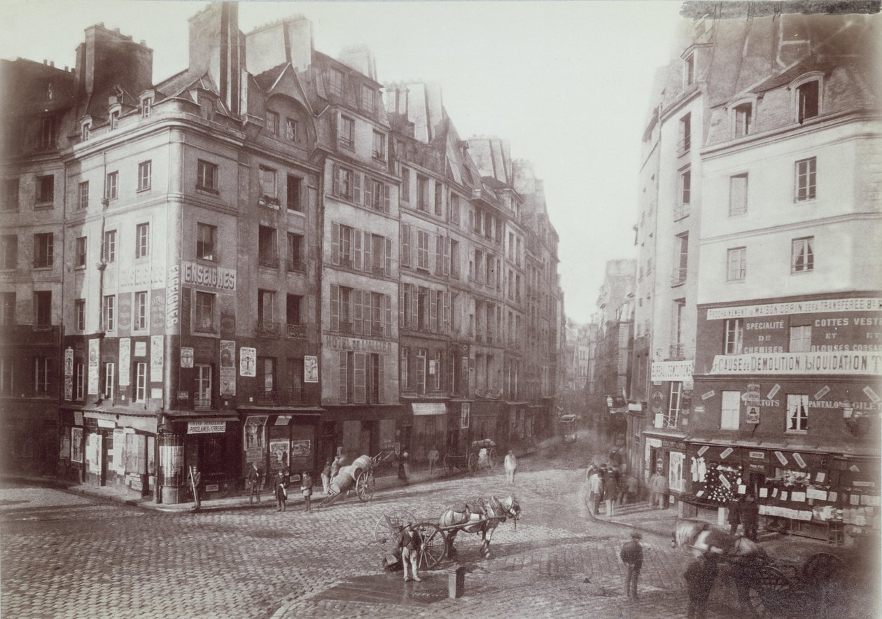 Parijs, rue Galande, 1888 door French Photographer