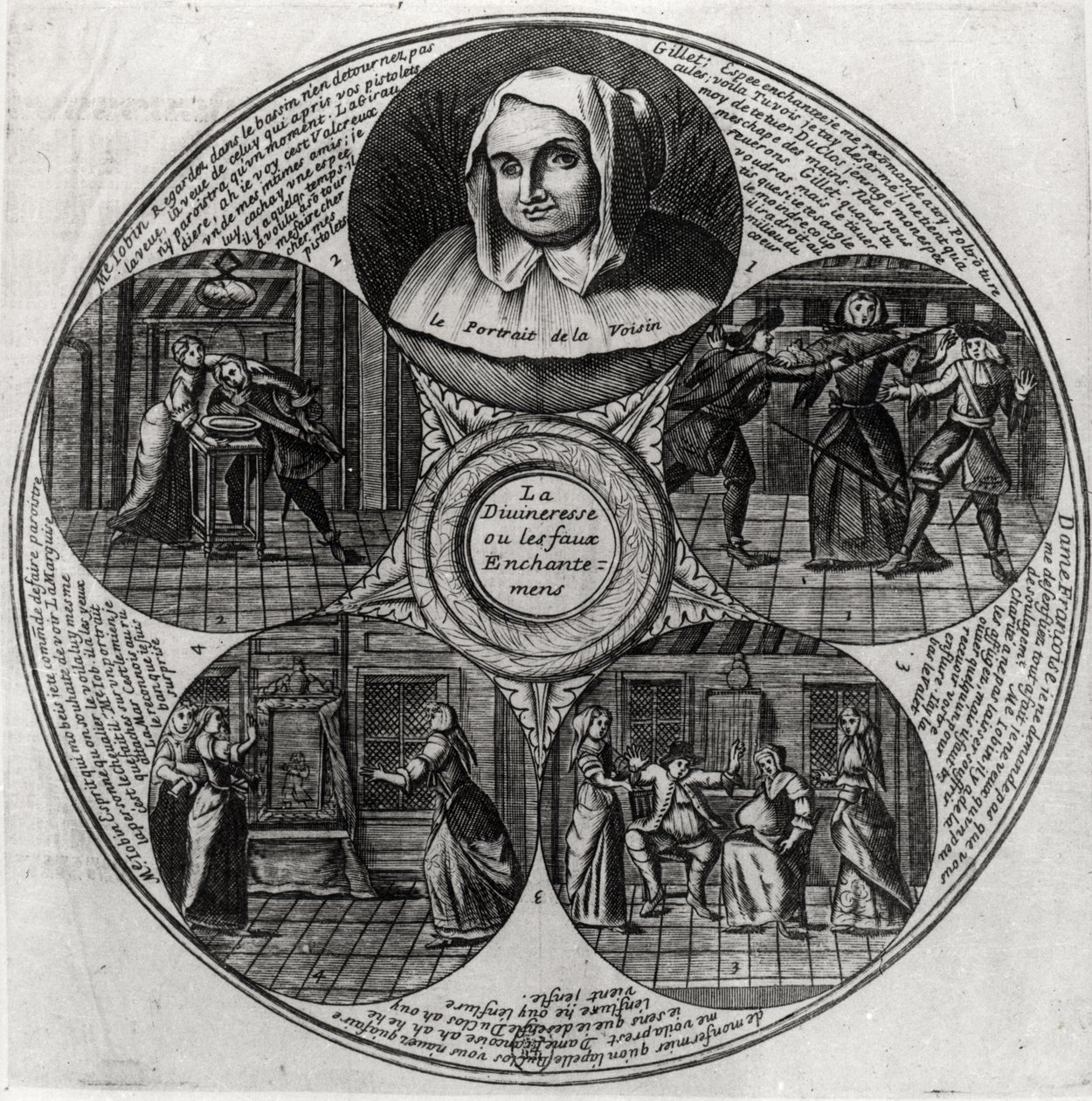 Catherine Monvoisin (La Voisin) (1640-80) en de Gifaffaire, 1679 door French School