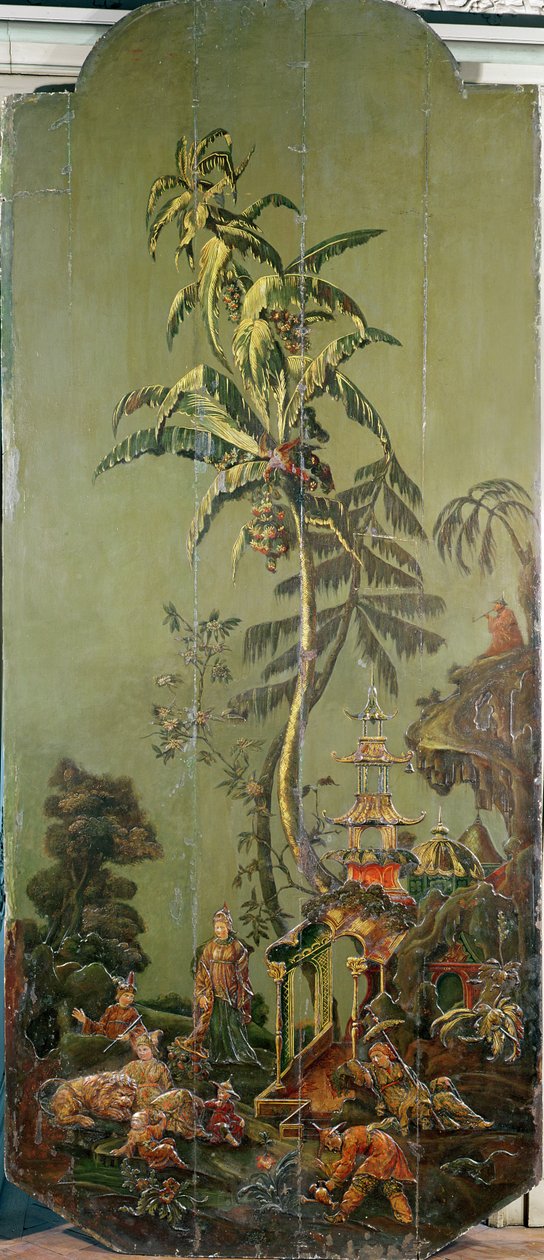Aarde, uit een serie panelen die de Vier Elementen uitbeelden, ca. 1730 door French School