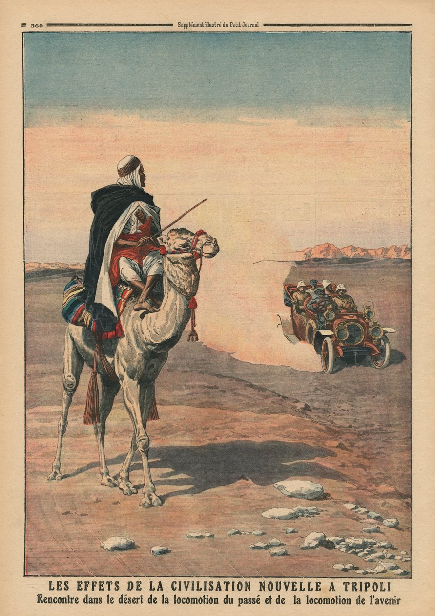 Effecten van de nieuwe beschaving in Tripoli, illustratie uit 