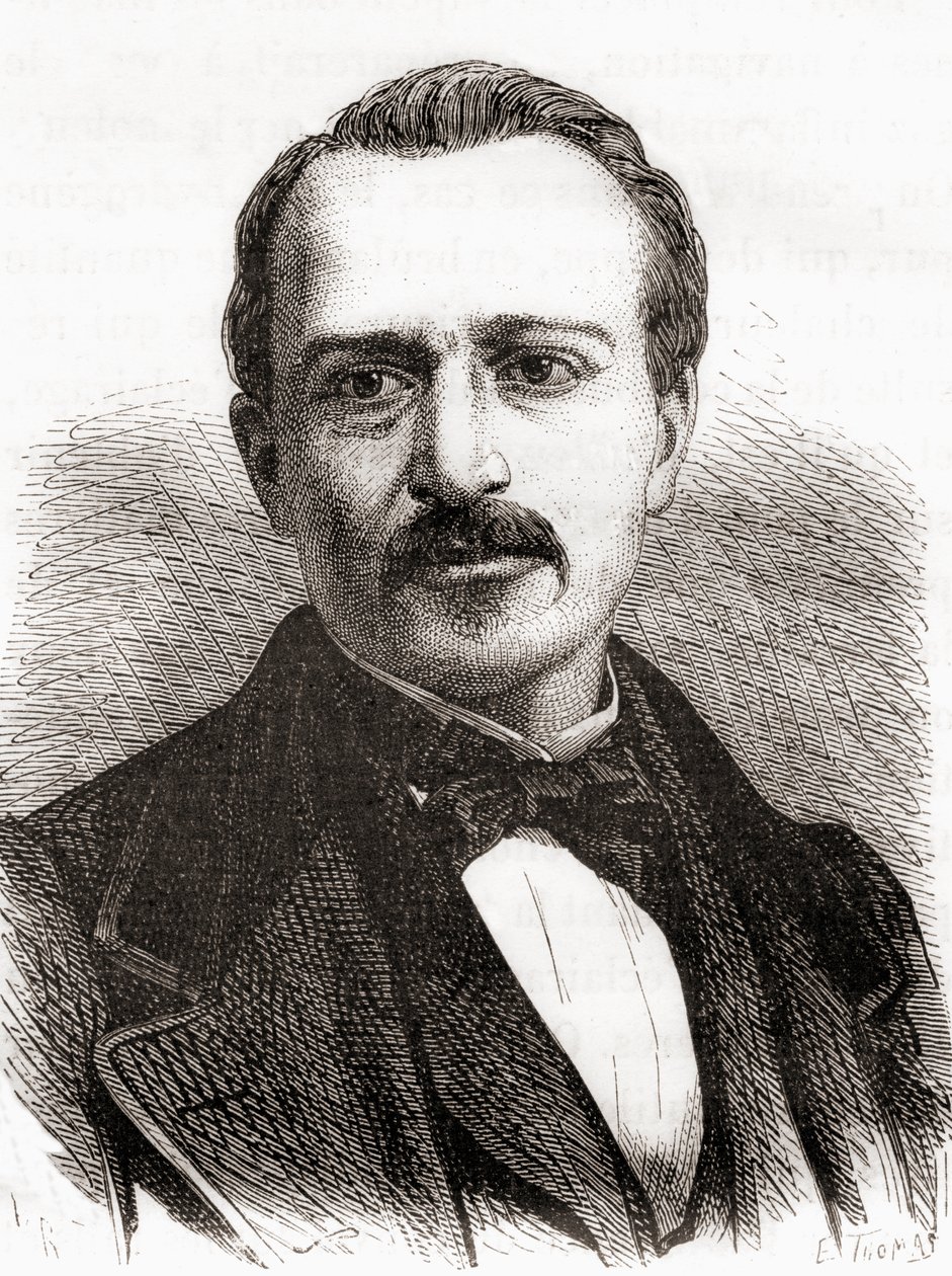 Jean Joseph Étienne Lenoir, uit Les Merveilles de la Science, gepubliceerd c.1870 door French School
