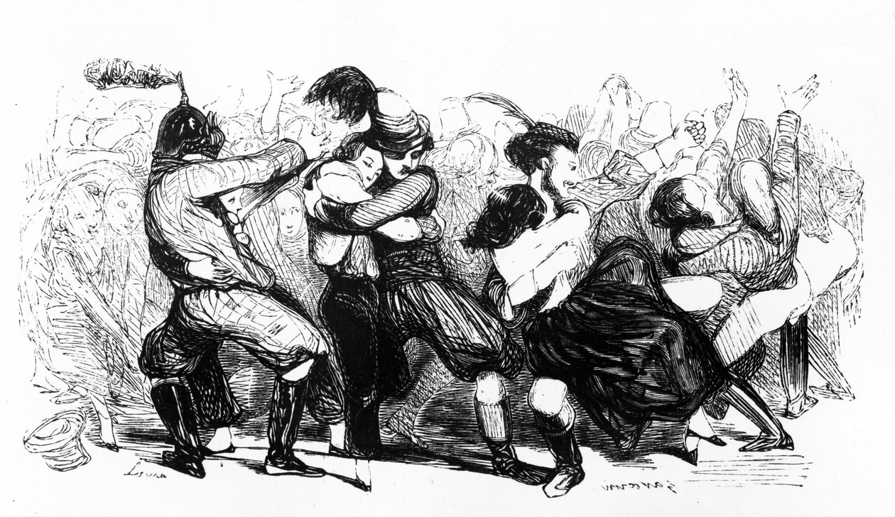 Le Bal Chicard, c.1840 door French School
