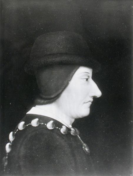 Lodewijk XI (1423-83) ca. 1490 door French School