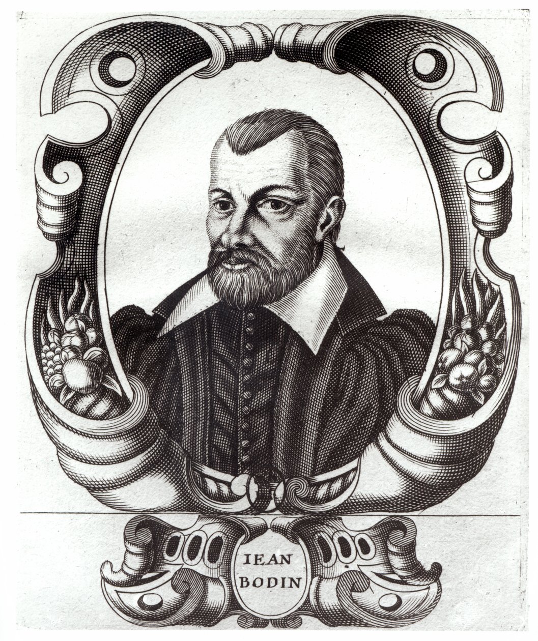 Portret van Jean Bodin (1530-96) door French School