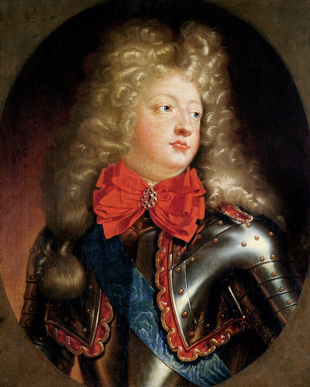Portret van Louis (1661-1711) de Grote Dauphin, zoon van Lodewijk XIV door French School