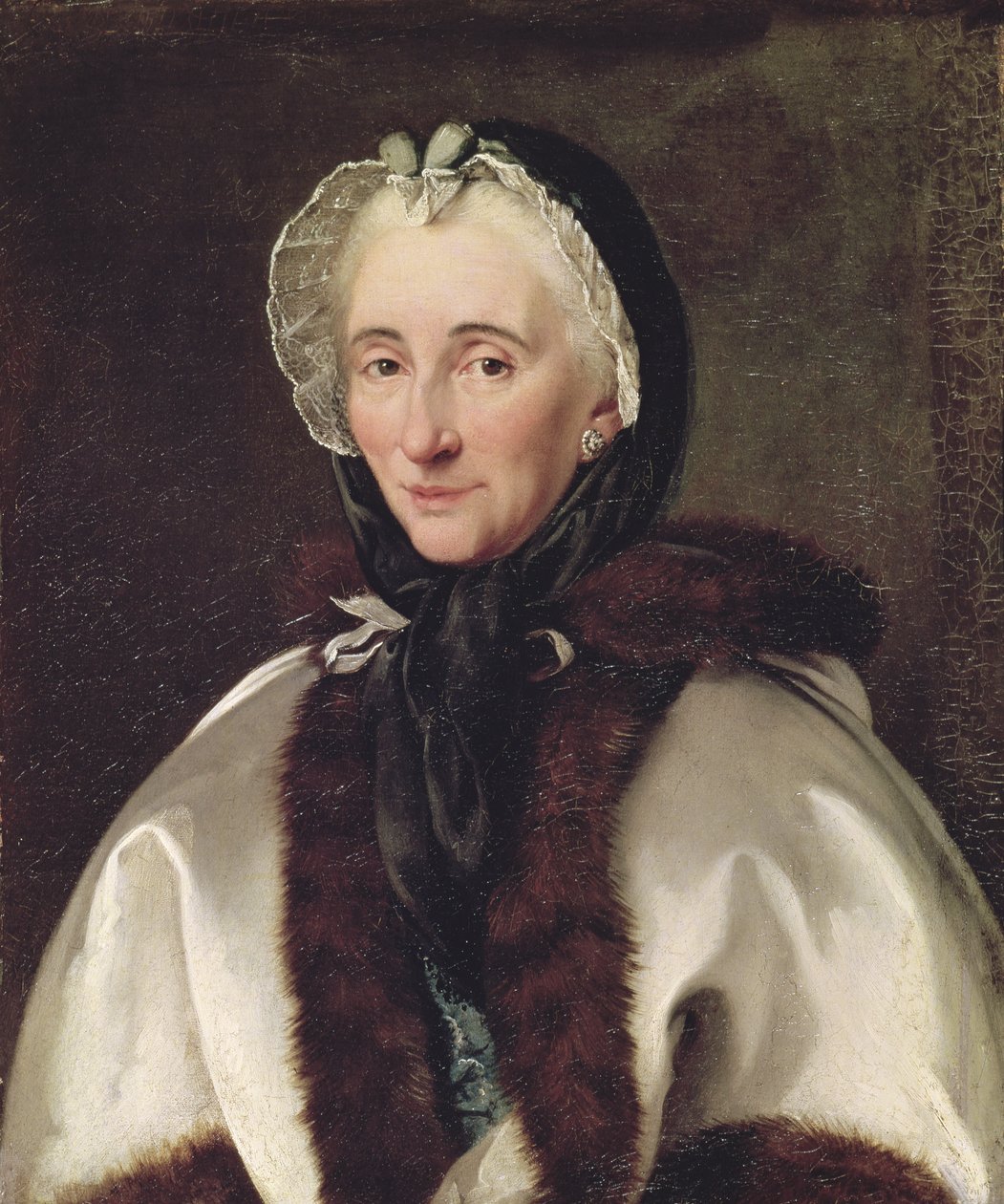 Portret van Madame Francoise de Graffigny door French School