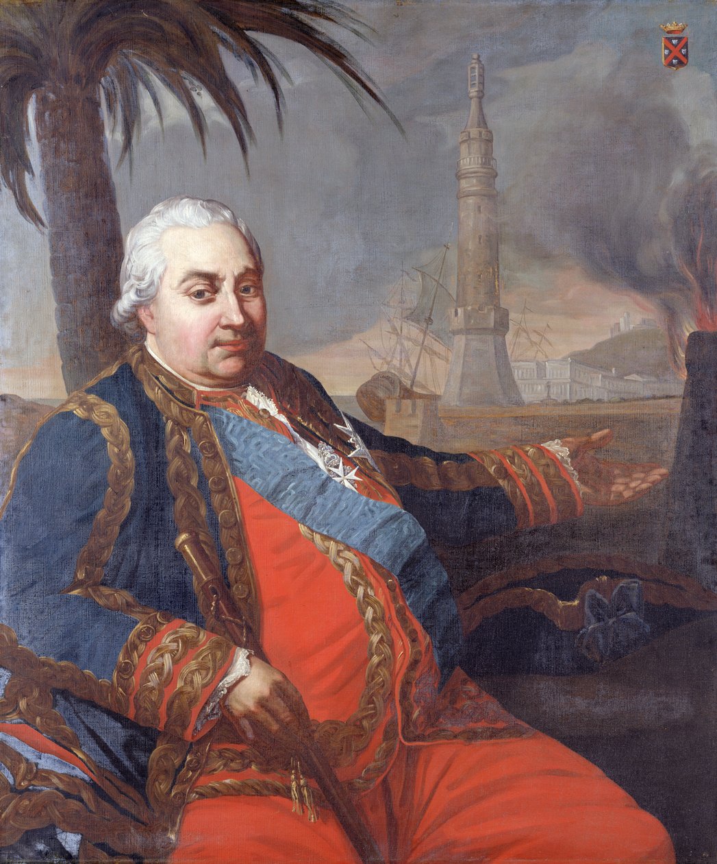 Portret van Pierre Andre de Suffren van Saint-Tropez door French School